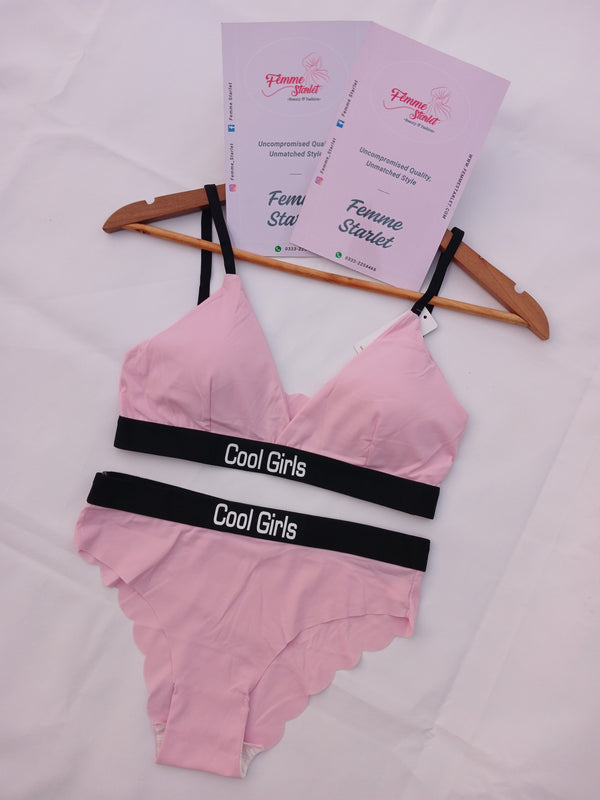 Cool Girl Criss-Cross Bra & Panty Set – Soft & Stylish