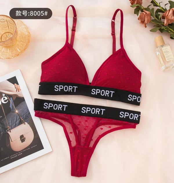 Sporty Net Bra & Panty Set